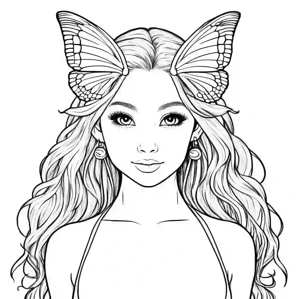 Nymphs coloring pages